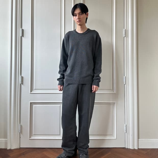 Innir 이니어 헤비 스웻팬츠 (dark terazzo)