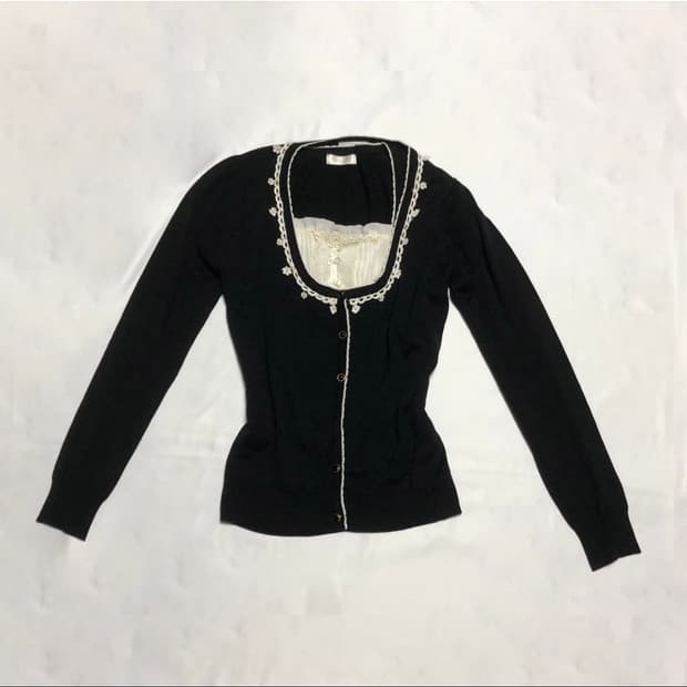 로걀탑3장일괄 프릴가디건퍼프반팔레이스긴팔 무채색공겜여주고스로리고딕히메갸루