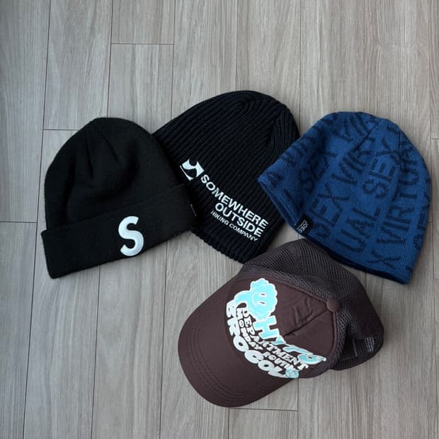 [F] 슈프림 뉴에라 조거쉬 핍스 섬웨어 모자 비니 일괄