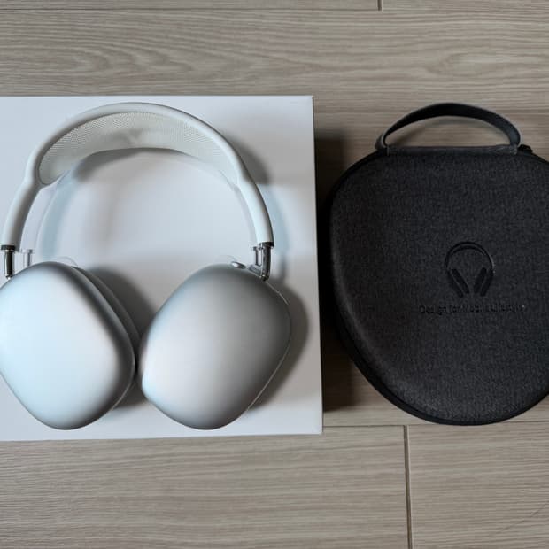 애플 에어팟맥스 실버 풀박스 8핀