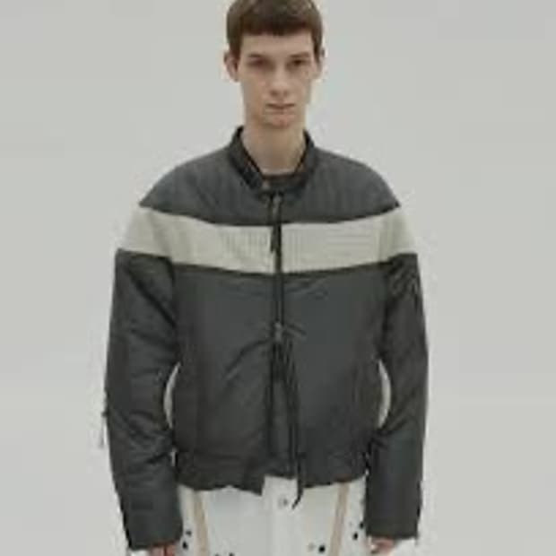 [S] *초판* 앤더슨벨 바이커 패디드 자켓