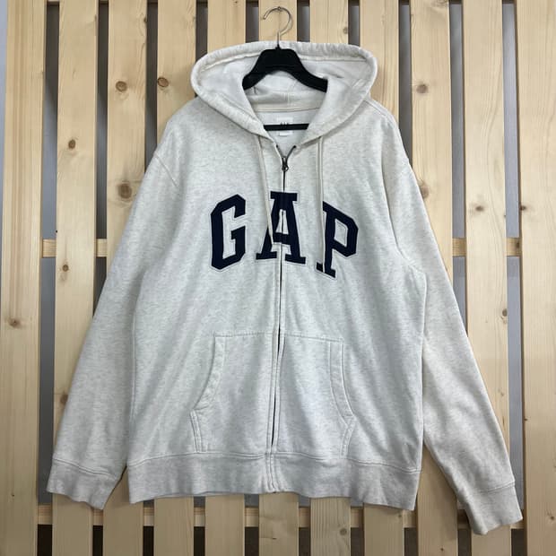 (L) GAP 갭 멜란지 후드집업