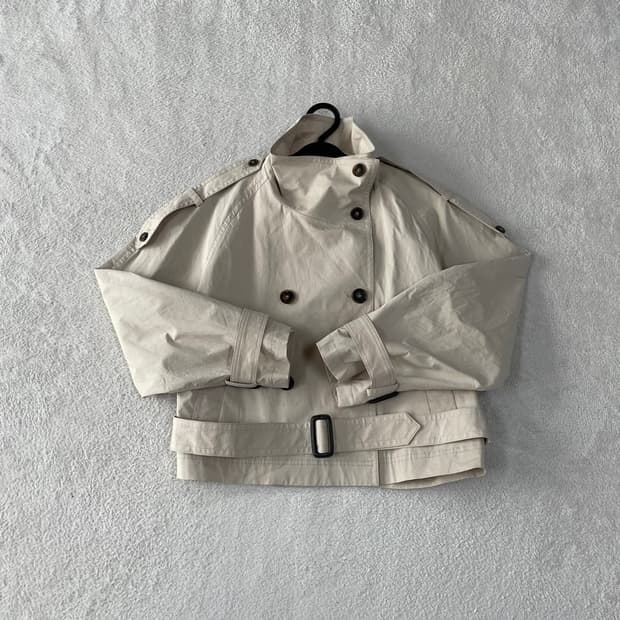 루에브르 2024 더블브레스티드 트렌치 자켓