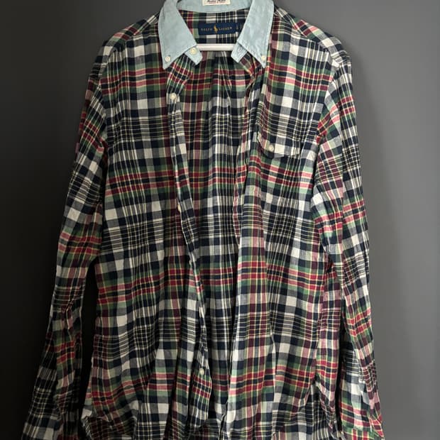 폴로 린넨 셔츠 L