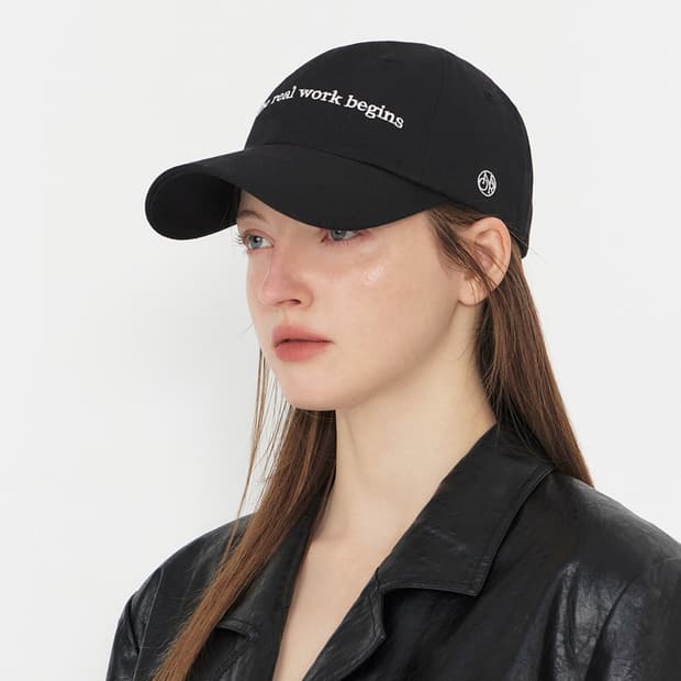 (카리나착용)노머 NOW THE REAL WORK BEGINS CAP