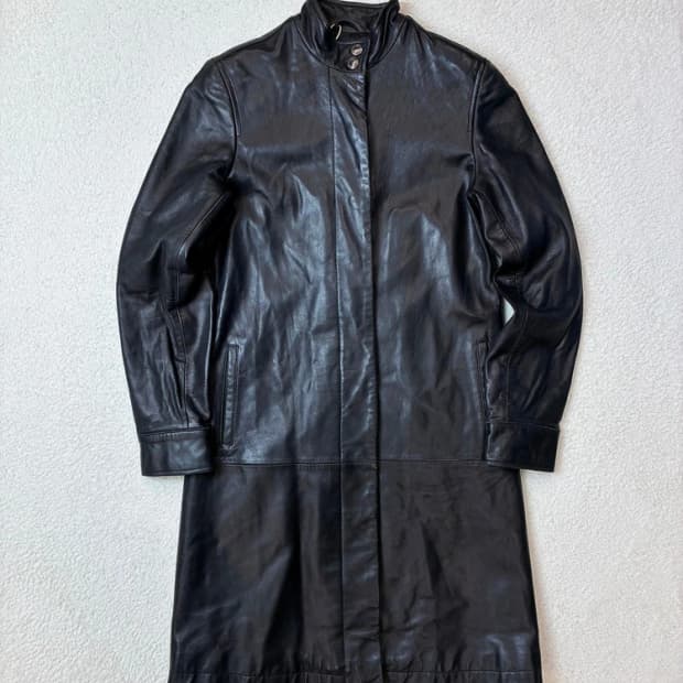 아르마니 익스체인지 00's 양가죽 롱 코트 PN6105