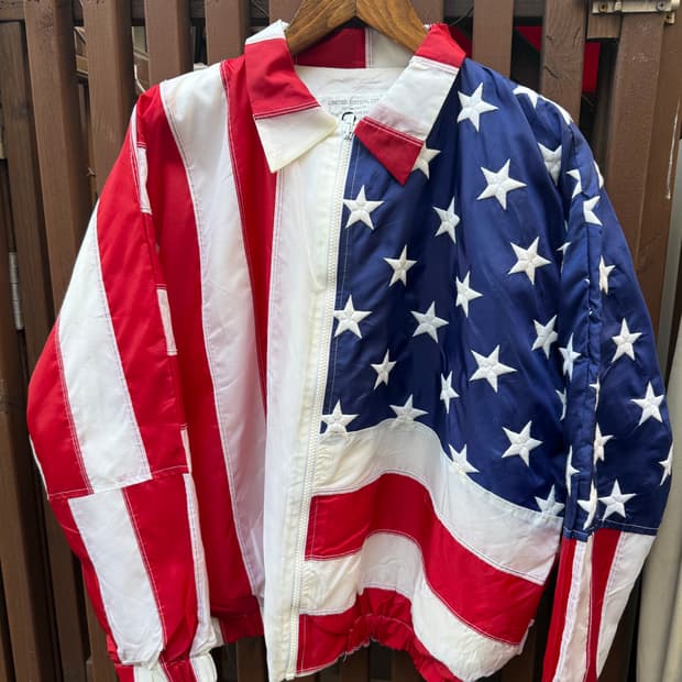 90s 빈티지 성조기 자켓 (105-110)