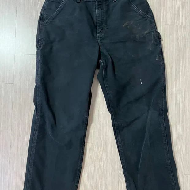 칼하트 빈티지 싱글니 팬츠 블랙 b11 32x30