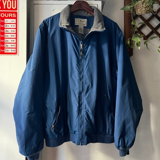 [L]엘엘빈 USA 플리스 라이닝 네이비 웜업 자켓