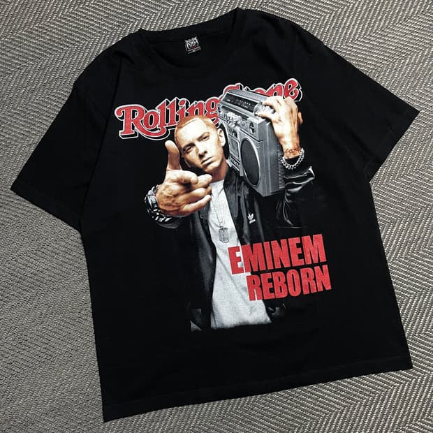 빈티지 힙합 프린팅 에미넴 앨범재킷 프린팅 티셔츠y 5145