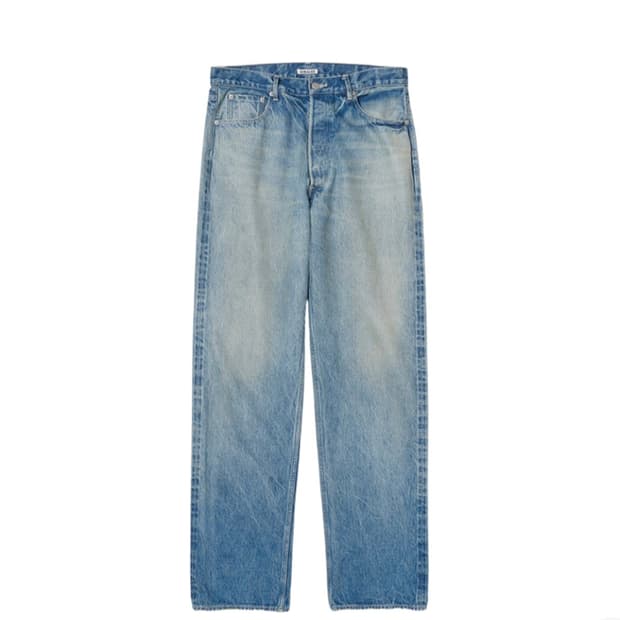 [구매] 오라리 셀비지 페이디드 헤비 데님 와이드 팬츠 페이디드 인디고