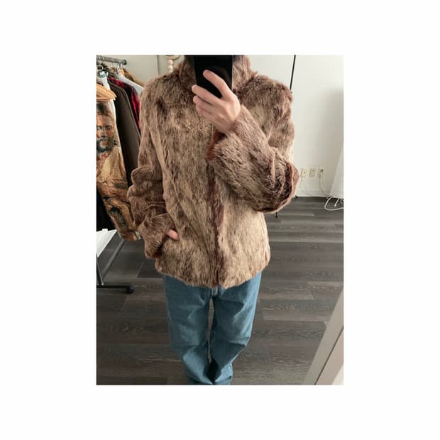 Reversible fur jacket