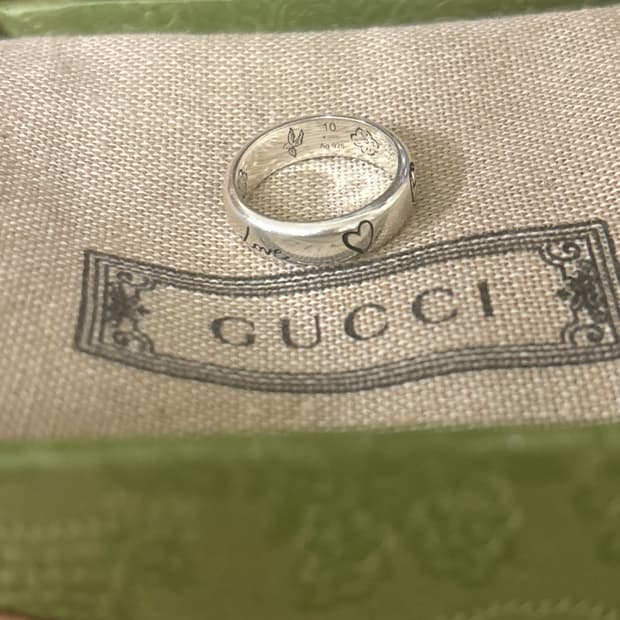 구찌 블라인드포러브 반지 10호 gucci silver ring 실버