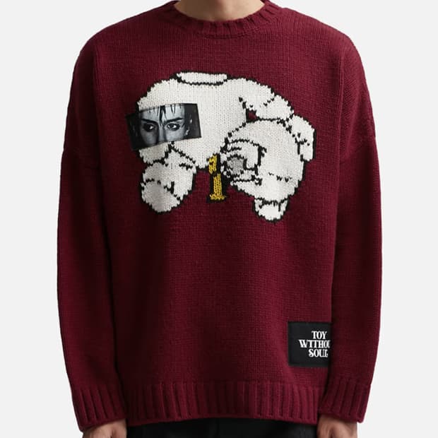 언더커버 토이 위드아웃 소울 인타르시아 울 스웨터