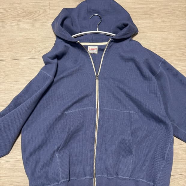 아웃스탠딩 와플 후드집업