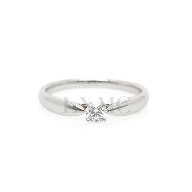 티파니 하모니 라운드 웨딩링 플래티늄 다이아반지 0.18CT 10호