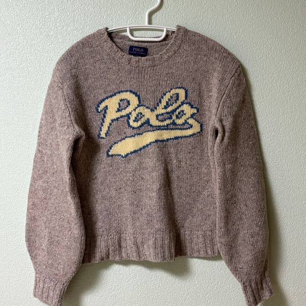 폴로랄프로렌 로고 니트
