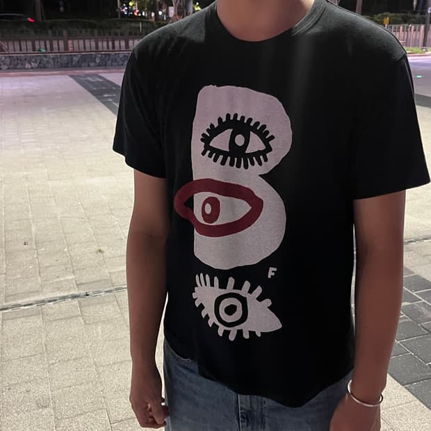 블랙 꼼데가르송 3piece set 반팔 티셔츠