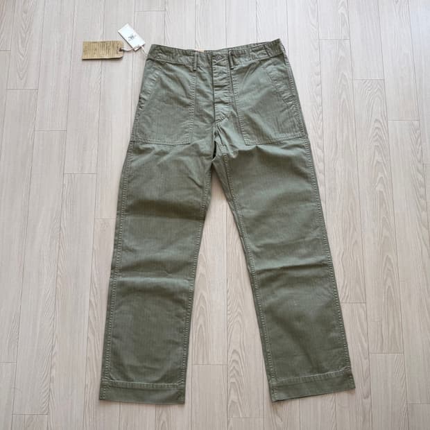RRL 더블알엘 헤링본 퍼티그 팬츠 31/32