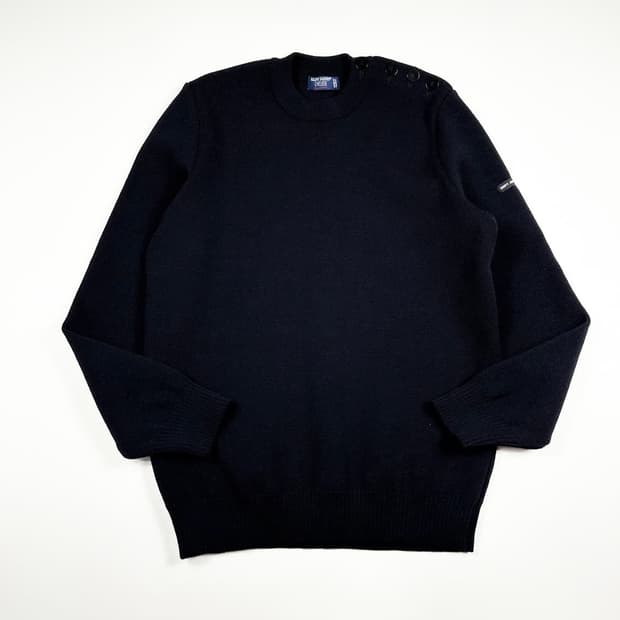 세인트제임스 클래식 숄더버튼 니트 블랙 XL