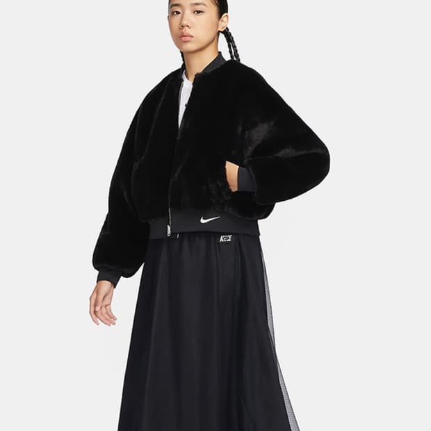 나이키 퍼 리버서블 봄버 자켓 양면