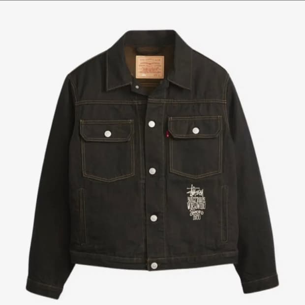 스투시 리바이스 크리스피 린스 트러커 자켓 L