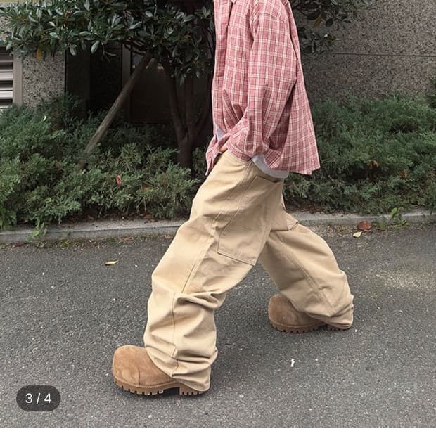 Mjd 빅포켓 배기 팬츠 베이지 L 초판 