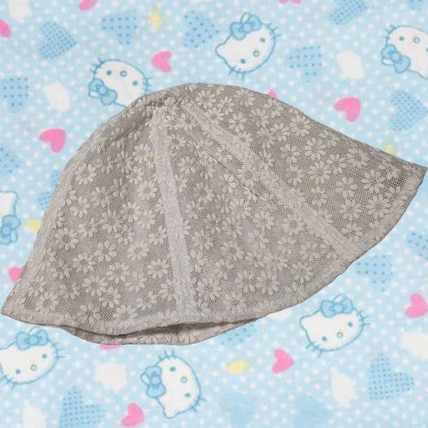 청순 플라워 레이스 버킷햇