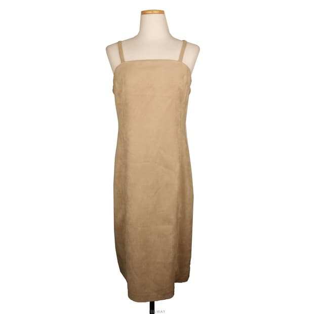 첼리 베이지 스웨이드 스트랩 원피스(8)