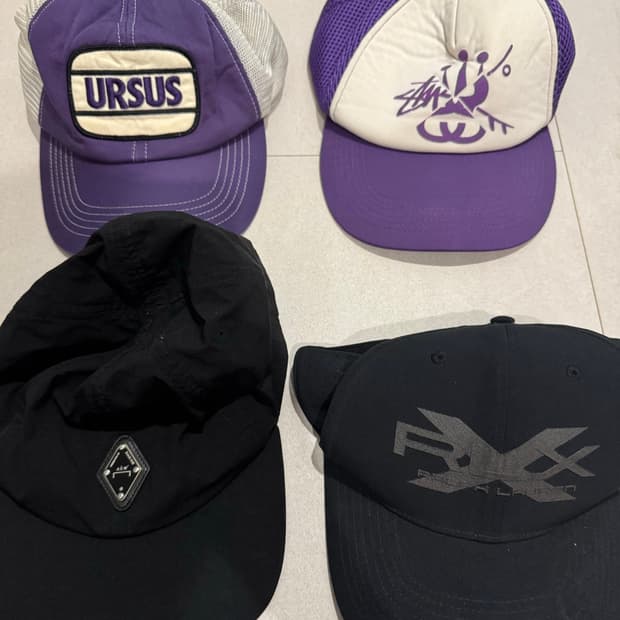 Y-3,슈프림 , ACW,RLX,베이프,스투시 캡 정리