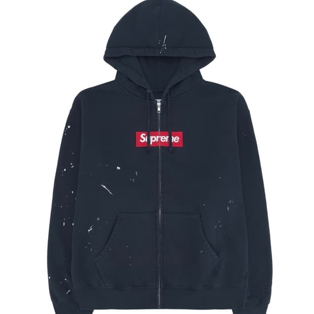 [구합니다‼️] 슈프림 메종 마르지엘라 박스로고 후드집업 네이비 2XL
