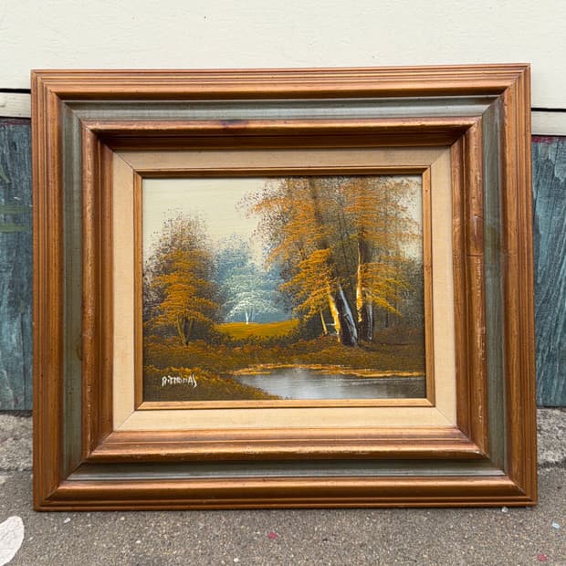 빈티지 소품 캔버스 나무 액자