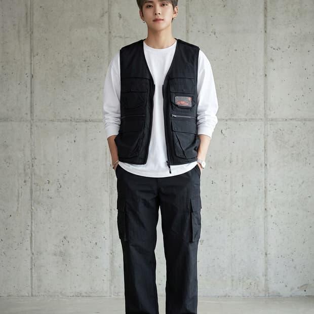 K-SWISS 케이스위스 멀티포켓 플리스 유틸리티 베스트