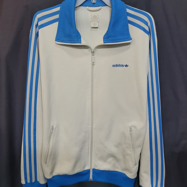 아디다스 올드스쿨 불꽃 레터링 베켄바우어 흰파 대대장 져지 사이즈 100