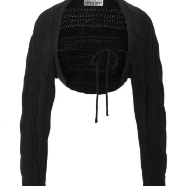 쓰리타임즈 케이블 니트 볼레로