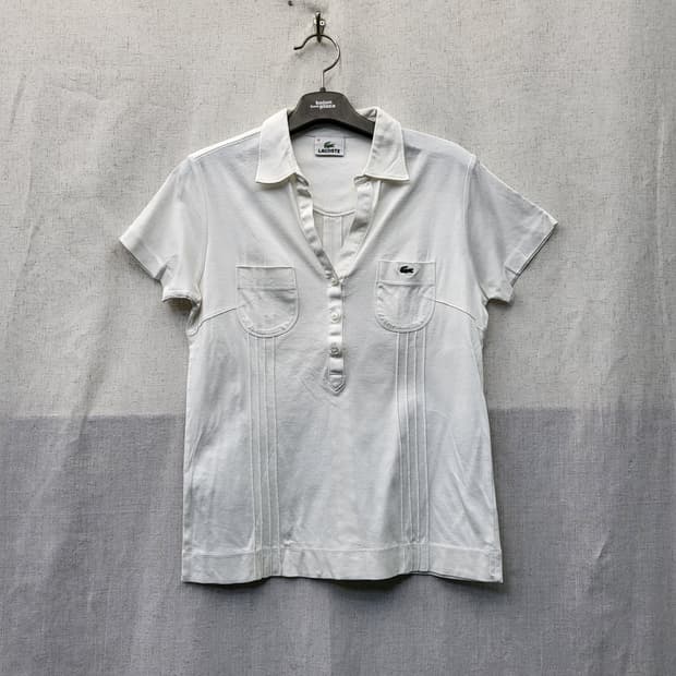 라코스테 브이넥 티셔츠