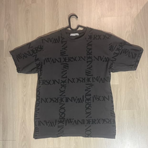 JW ANDERSON GRID 오버사이즈 T SHIRT