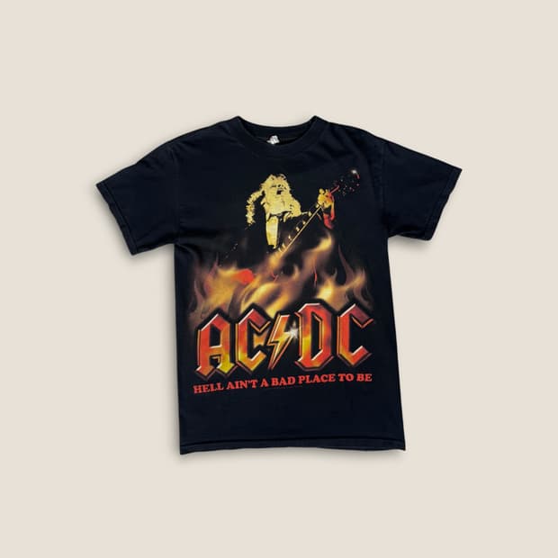 00s AC/DC 락밴드티 S