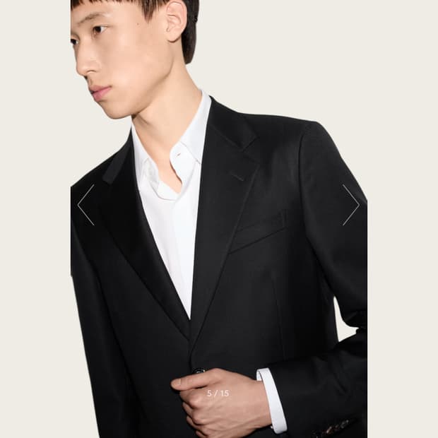 (새상품)95/ 구찌 2버튼 스티치 블레이저 자켓