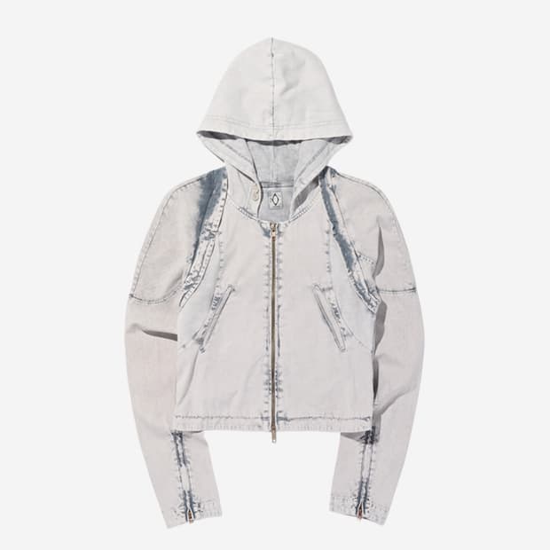 미스치프 MSCHF BLEACHED CUT OFF HOODIE JACKE