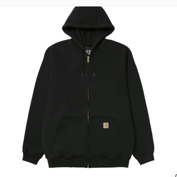 칼하트 후드집업 블랙