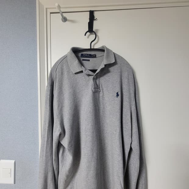 [XL] 폴로 랄프로렌 커스텀 슬림핏 긴팔 카라티 