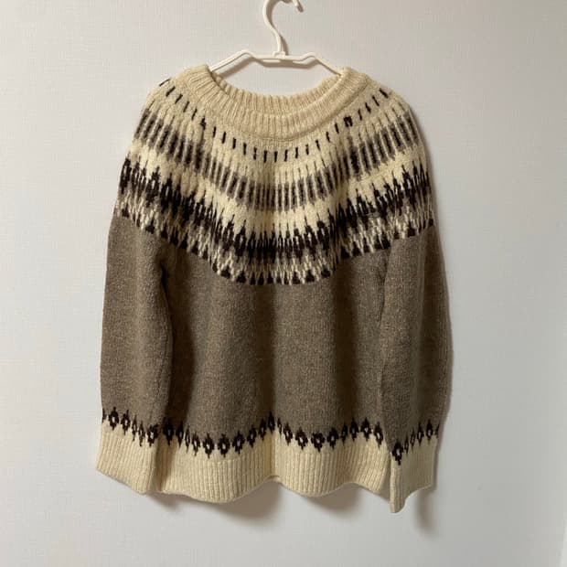 일본 빈티지 모리걸 하구미 사와코 고르딕 니트 