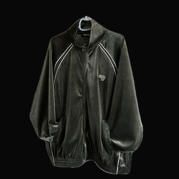 원더플레이스 골라 벨벳 집업 카키 M 남여공용 Gola velvet