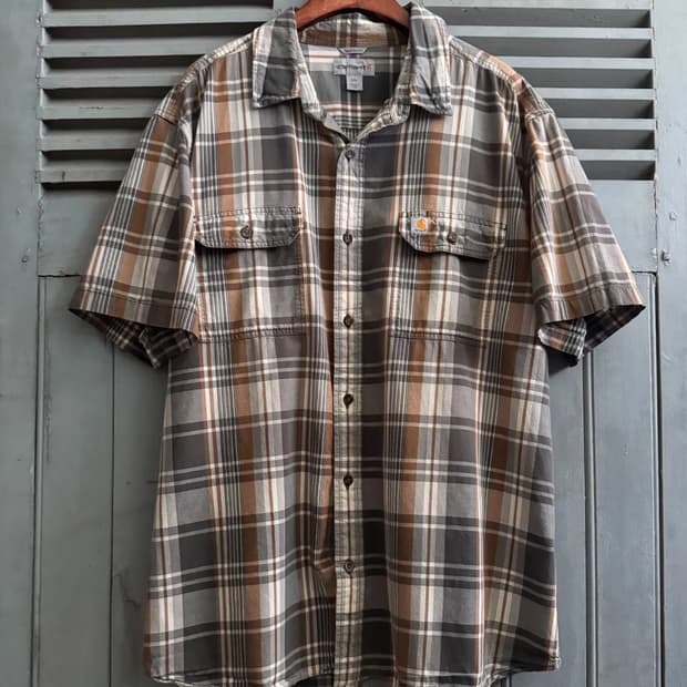 [2XL]칼하트 USA 타탄체크 셔츠