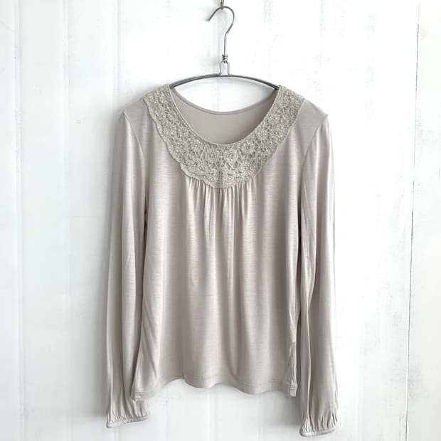 Comme Ca Ism Soft worm-grary long sleeve