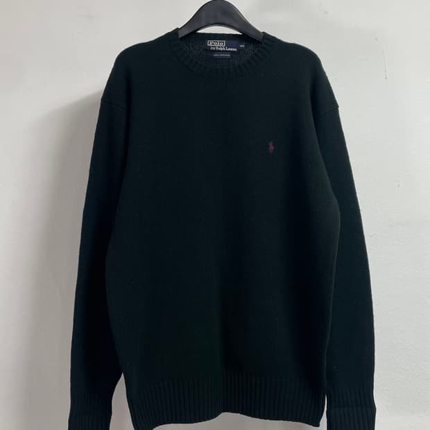 폴로 랄프로렌 딥그린 헤비 울 니트 (on.552)