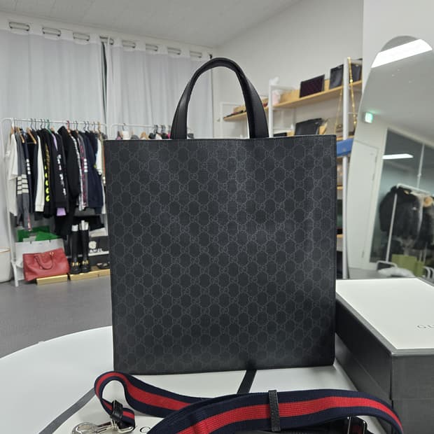 [A급컨디션]구찌 삼선 토트 숄더백