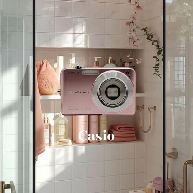 카시오 엑슬림 ex-z1050 핑크 빈티지디카 디지털카메라