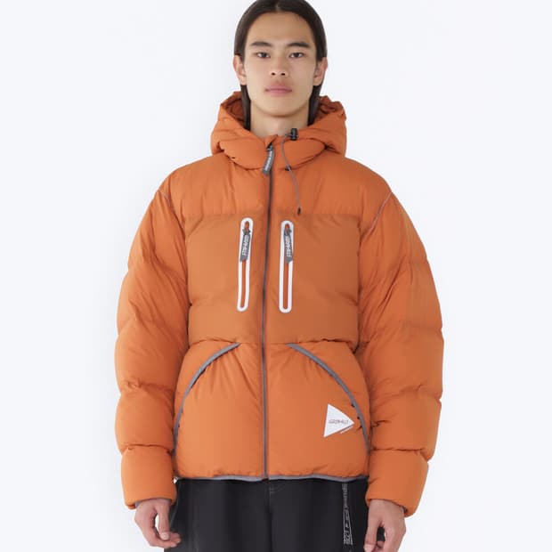 [M] 앤드원더 x 그라미치 구스 다운 패딩 오렌지